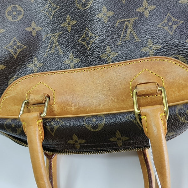 DEAUVILLE GM Monogram Coated Canvas Brown