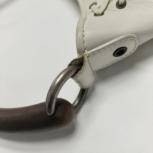 Calfskin Top Handle Bag White