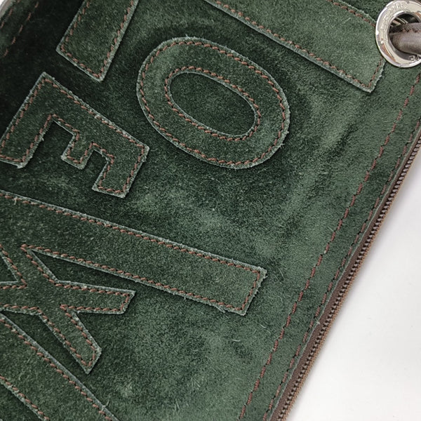 Suede Shoulder Bag Green