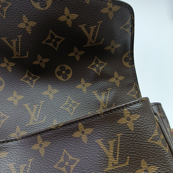 MÉTIS MM Monogram Coated Canvas Brown