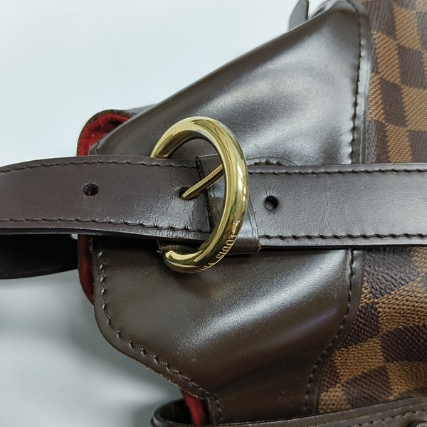 SISTINA MM Damier Ebene Coated Canvas Brown