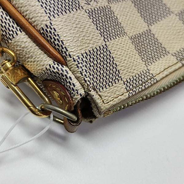 EVA Damier Azur Coated Canvas White