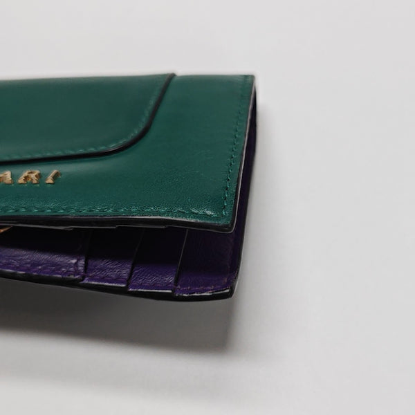 SERPENTI FOREVER Calfskin Green Card Holder
