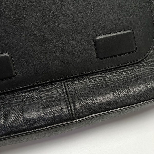 DISTRICT PM Damier Graphite Calfskin Black