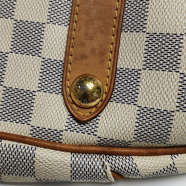 GALLIERA GM Damier Azur Coated Canvas White