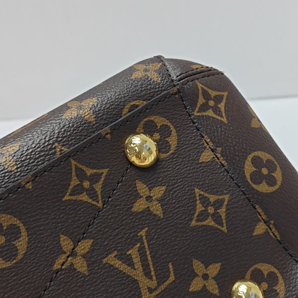 MONTAIGNE Monogram Coated Canvas Brown