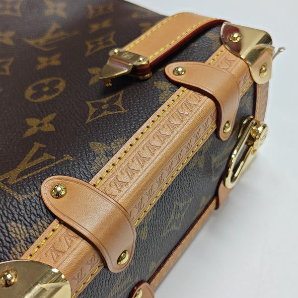SIDE TRUNK MM Monogram Coated Canvas Brown