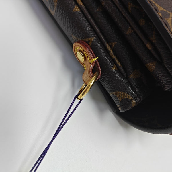 MÉTIS MM Monogram Coated Canvas Brown