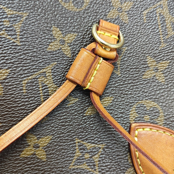 NEVERFULL MM Monogram Coated Canvas Brown
