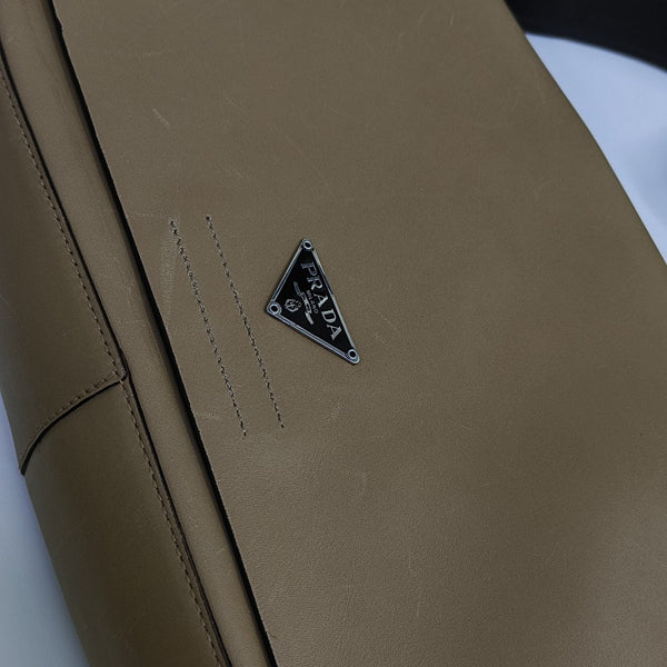 Calfskin Shoulder Bag Beige