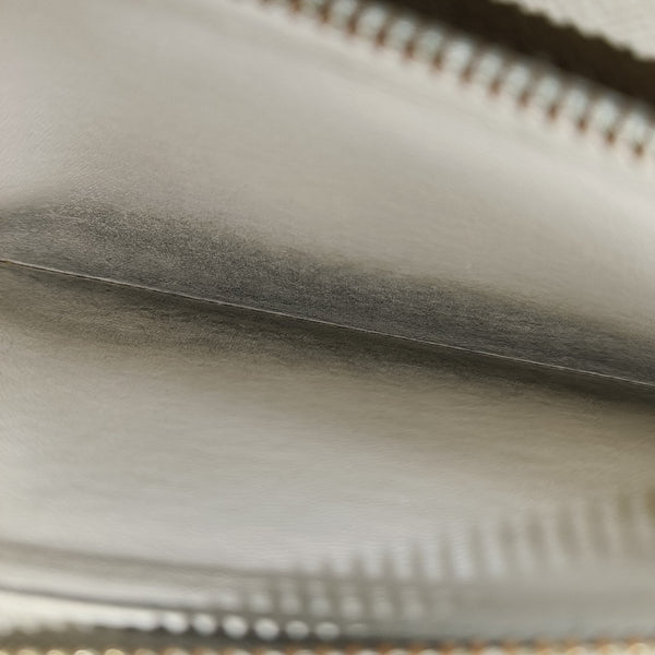 ZIPPY Damier Azur Coated Canvas White Wallet