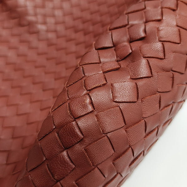 Lambskin Bucket Bag Red