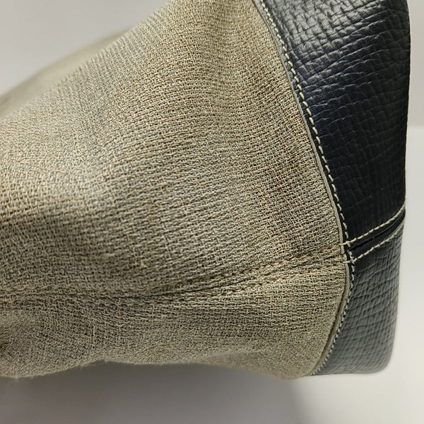 Fabric Top Handle Bag Gray