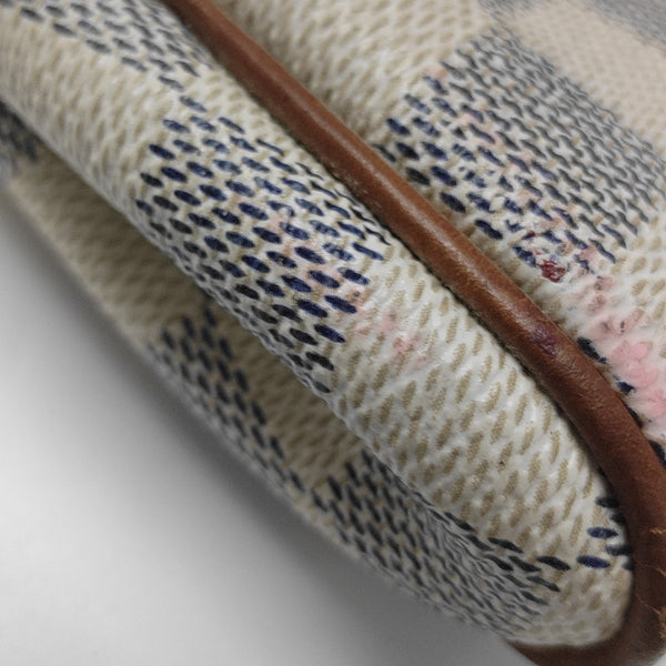 EVA Damier Azur Coated Canvas White