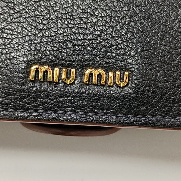 Miu Lady Calfskin Black