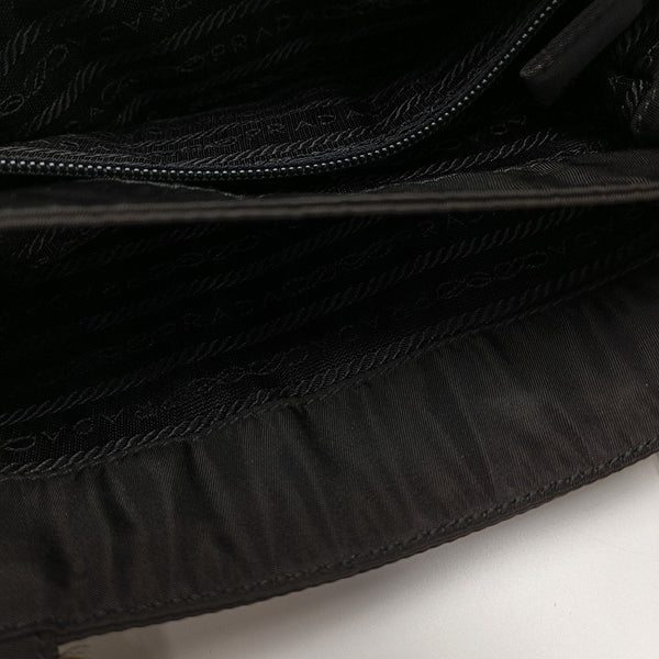 Nylon Top Handle Bag Black