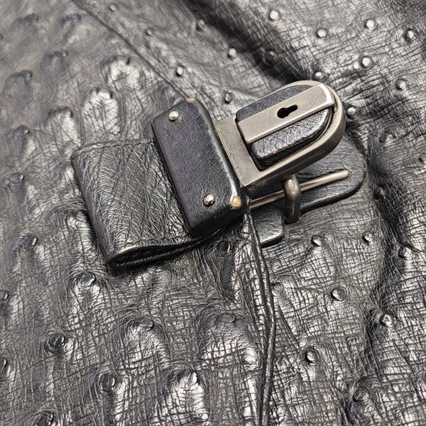 Capri Ostrich Black