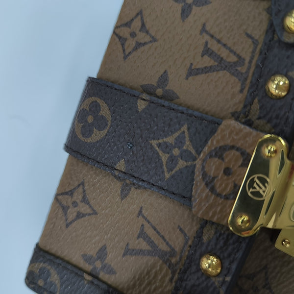 TRUNK Monogram Coated Canvas Brown