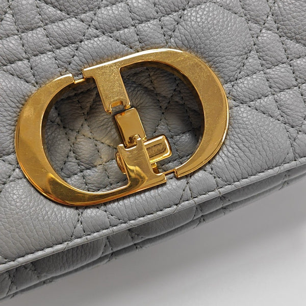 Dior Caro Small Cannage Calfskin Blue