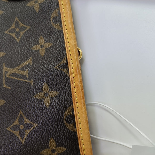 NEVERFULL GM Monogram Coated Canvas Brown