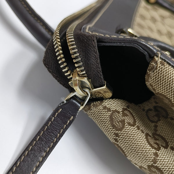 Abbey Monogram Canvas Beige