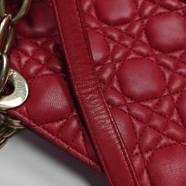 Dior Soft Cannage Lambskin Red