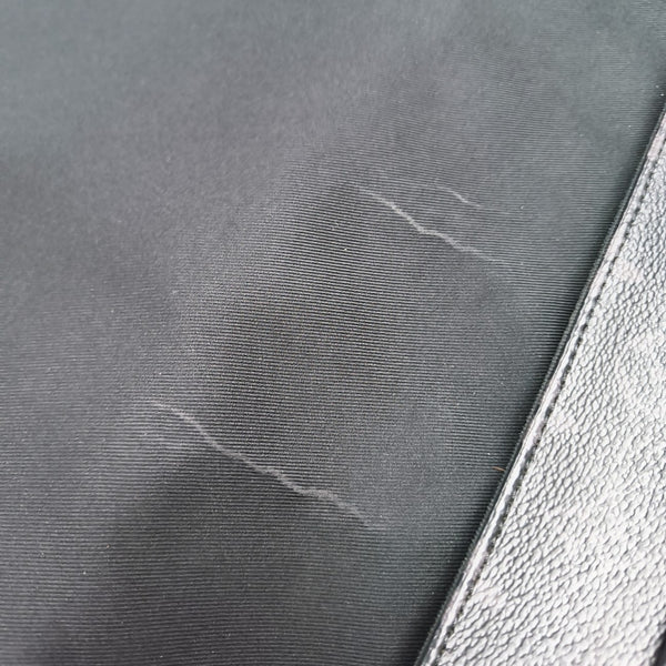 DISTRICT MM Monogram Coated Canvas Black