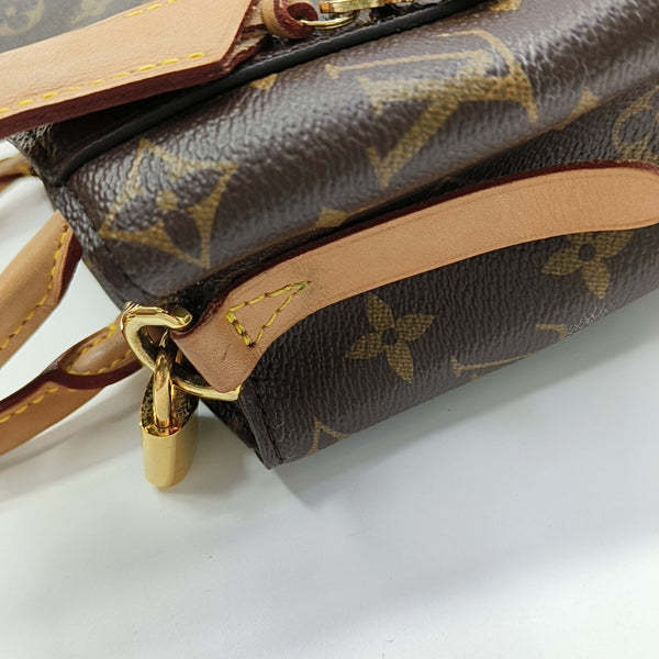 MONTAIGNE BB Monogram Coated Canvas Brown