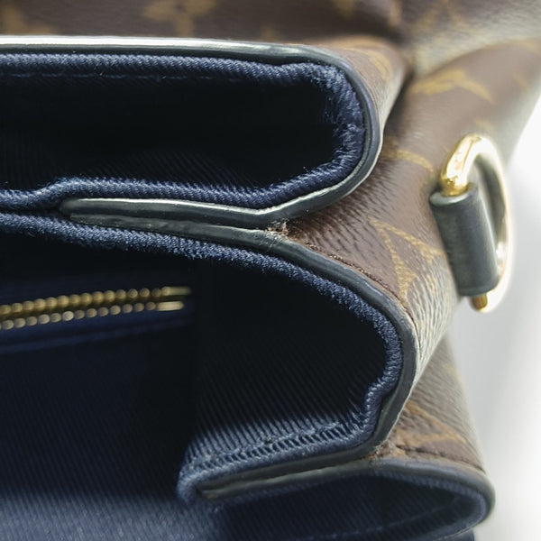 GEORGES MM Monogram Coated Canvas Brown