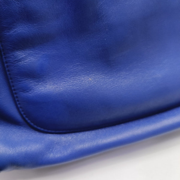 Calfskin Shoulder Bag Blue