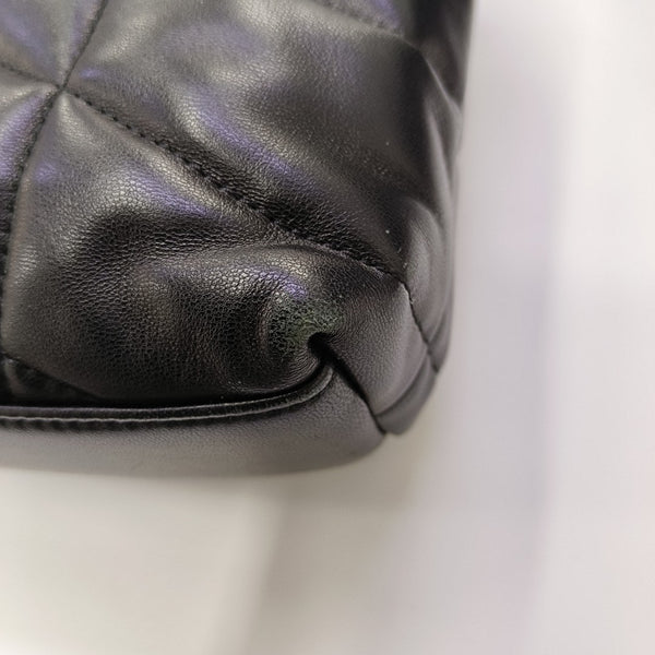 PUFFER Mini Chevron Lambskin Black