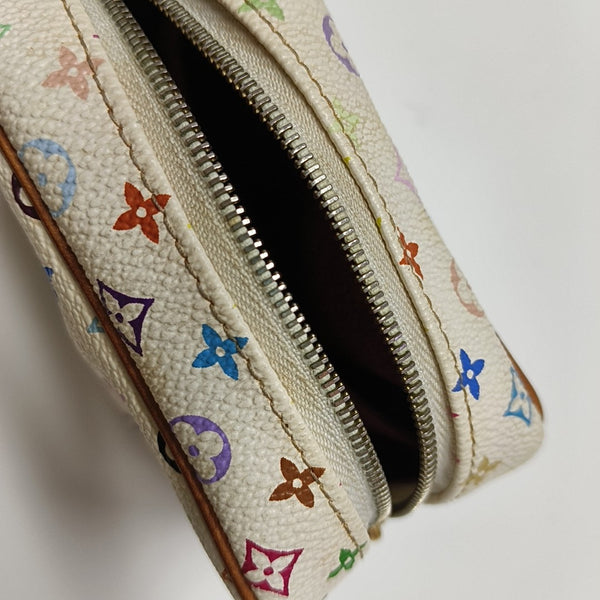LV × TM WAPITY Monogram Coated Canvas White Coin Purse