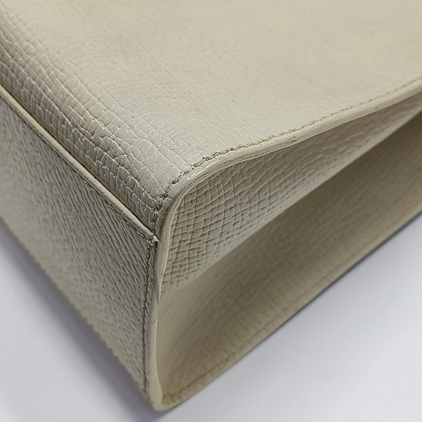 Calfskin Top Handle Bag Beige