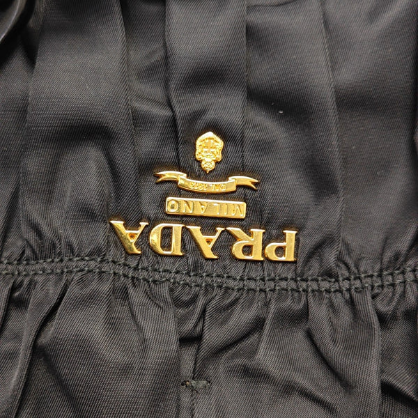 Nylon Top Handle Bag Black