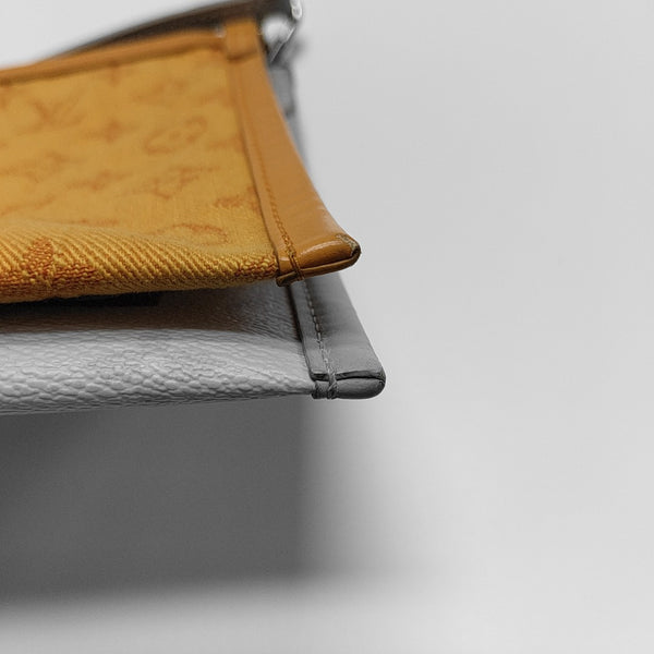 FLAT Monogram Coated Canvas Gray