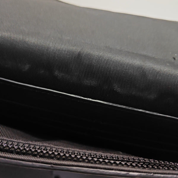 S LOCK Monogram Calfskin Black