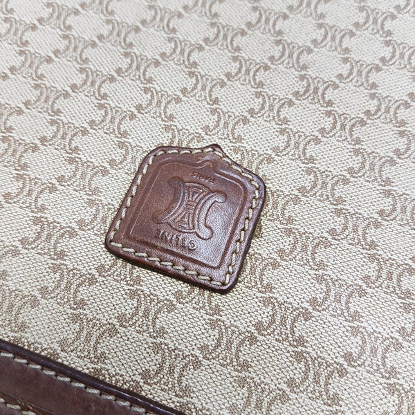 MACADAM CLUTCHES Coated Canvas Beige