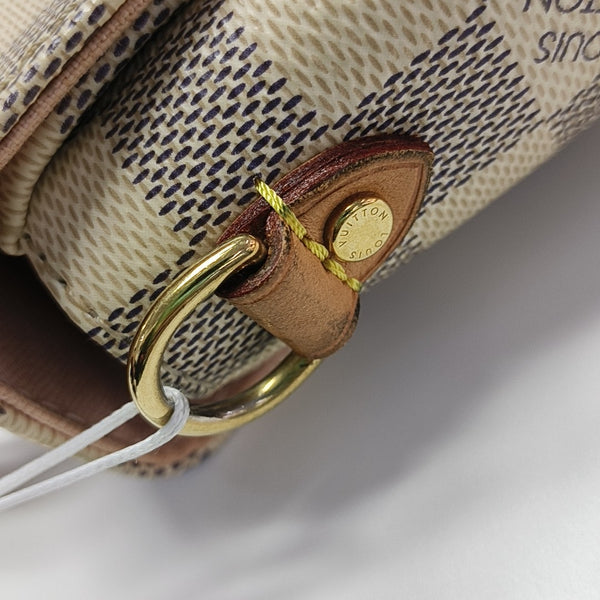 CROISETTE Damier Azur Coated Canvas White