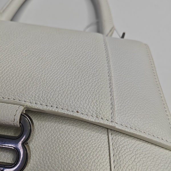 Hourglass S Calfskin White