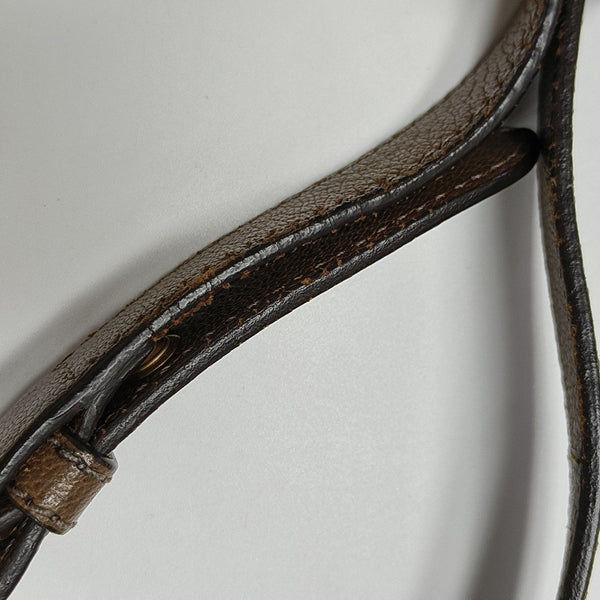 Calfskin Shoulder Bag Brown