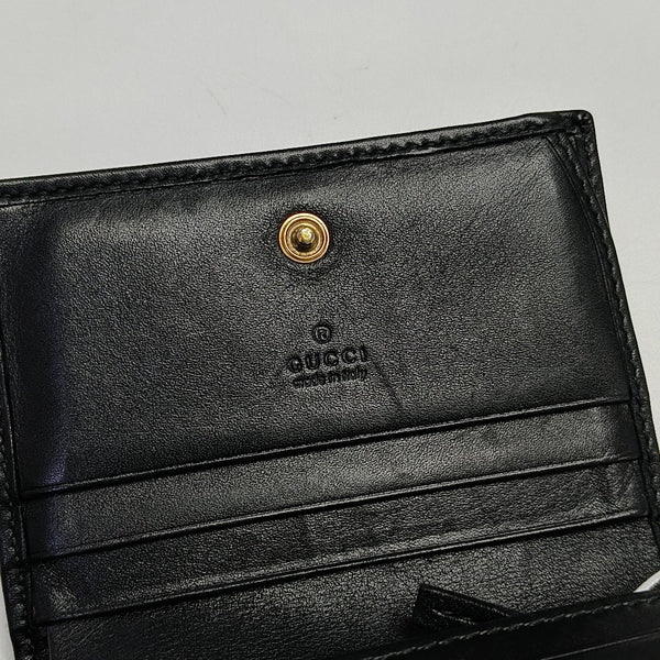 GG Marmont Mini Quilted Calfskin Black Wallet