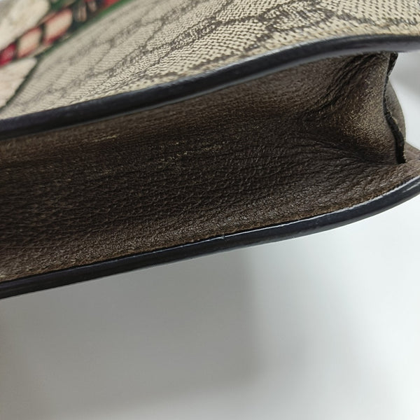 GG Supreme Monogram Coated Canvas Brown
