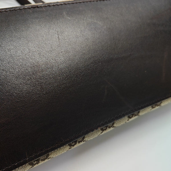 Monogram Canvas Tote Bag Brown