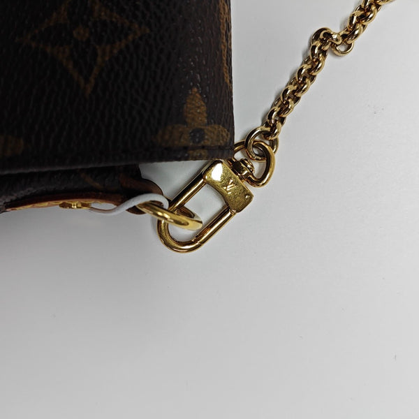FAVORITE PM Monogram Coated Canvas Brown