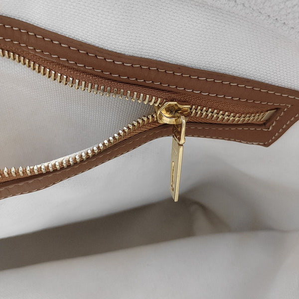 CABAS CELINE Large Canvas White