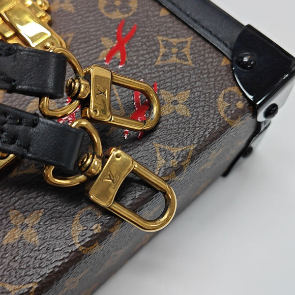 PETITE MALLE Monogram Coated Canvas Brown