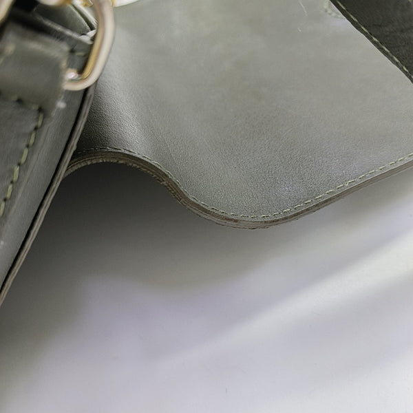 Calfskin Shoulder Bag Gray