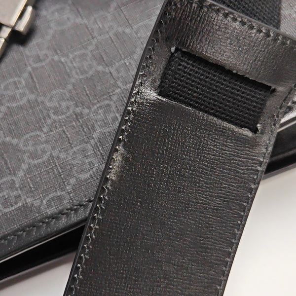 Retro Medium Monogram Coated Canvas Black