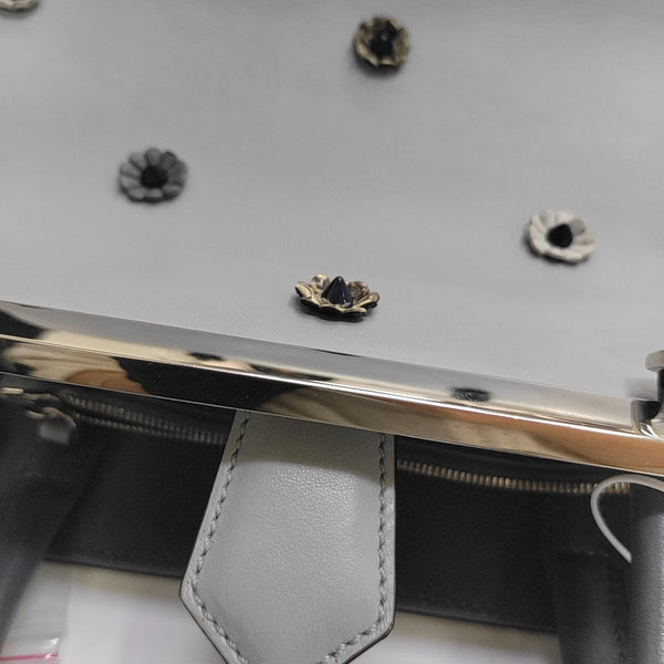 Leather Tote Bag Blue