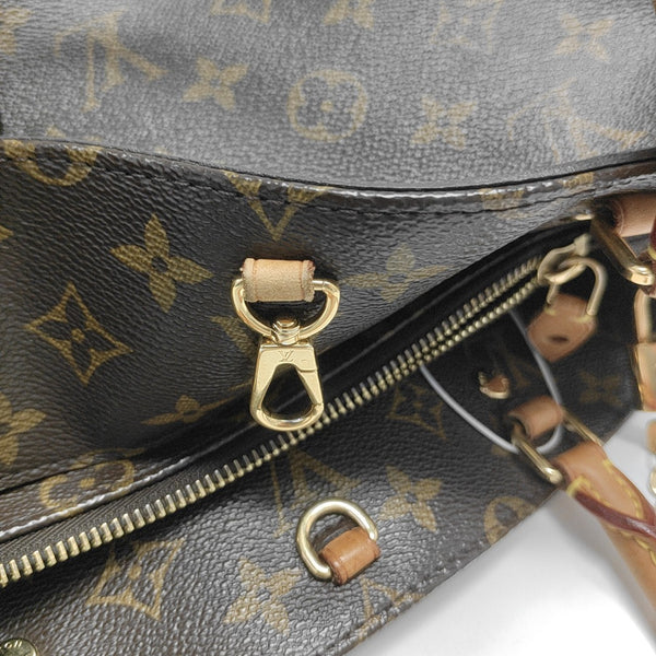 MONTAIGNE GM Monogram Coated Canvas Brown